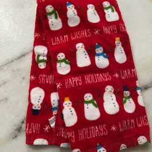 Festive Snowman Holiday Towel